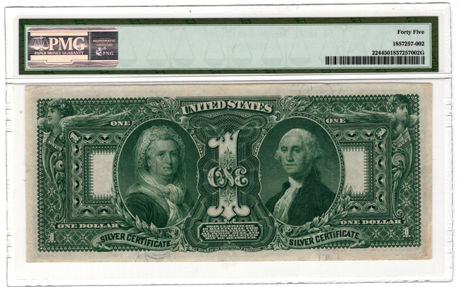 1896 $1 Educational Fr# 224 - PMG XF-45
