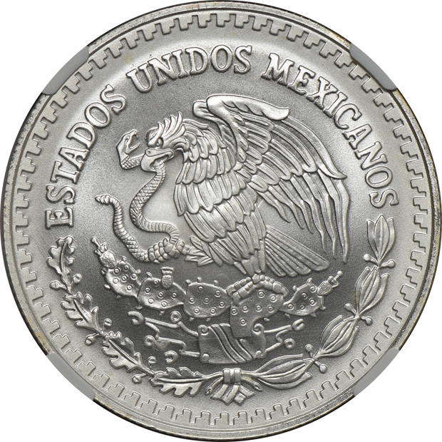 Mexico - 1998-Mo 1 onza MS-68, and a 1998-Mo 1onza MS-69, both NGC