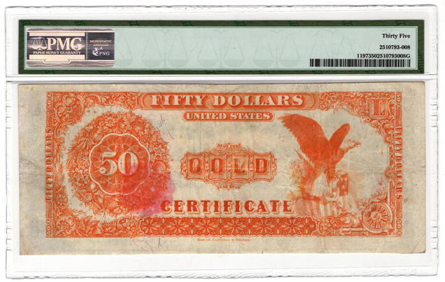 1882 $50 Fr# 1197 - PMG VF-35
