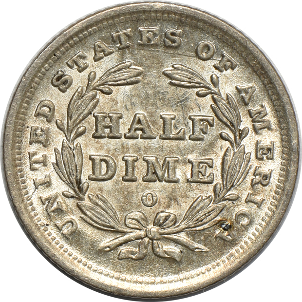 1835 Small Date Small 5C, 1839-O, and an 1840 w/ drapery, all XF