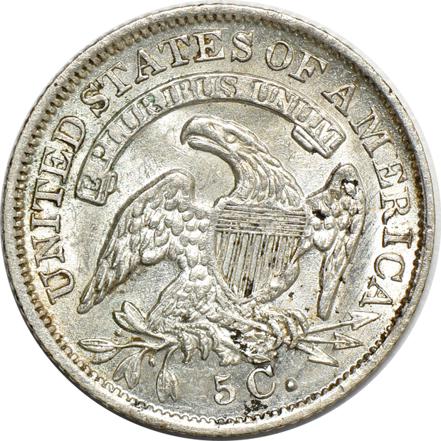 1835 Small Date Small 5C, 1839-O, and an 1840 w/ drapery, all XF