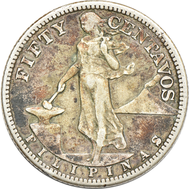 Group of fifty-seven silver Philippine issues 