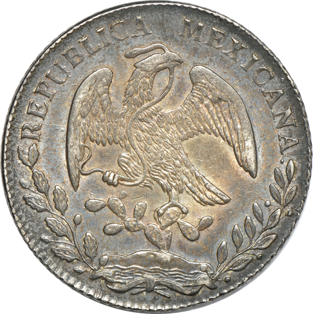 Mexico - Four 1 pesos and twelve 8 reales