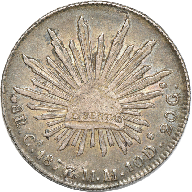 Mexico - Four 1 pesos and twelve 8 reales