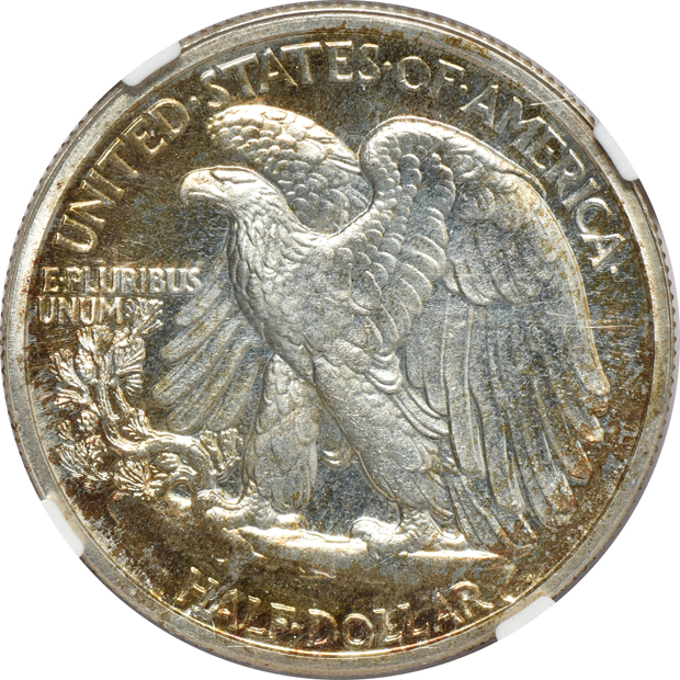 1942 Lincoln cent PR-64 RD, 1942 Mercury dime PR-66, and a 1942 Walking Liberty half-dollar PR-65, all NGC