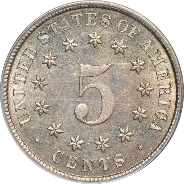 1872 NGC PR-64 CAMEO, 1882 PCGS PR-65 (green label), and an 1883 PCGS PR-65 (green label)