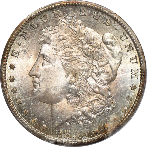 1883-CC PCGS CAC, and an 1883-O NGC, both MS-66