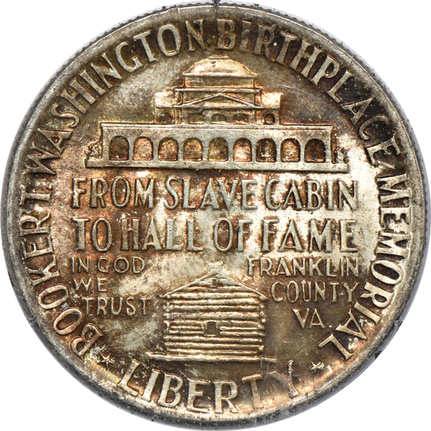 1905 Lewis & Clark PCGS MS-64, plus a 1946 Booker T. Washington commemorative half-dollar PCGS MS-63 (rattler)