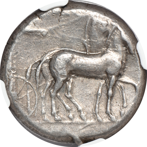 Ancient Greece - Sicily, Syracuse 430-420 BC AR Tetradrachm - NGC Ch VF