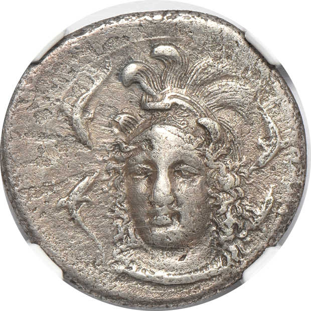 Ancient Greece - Sicily, Syracuse 344-317 BC 2-Litra VF, 405-400 BC Drachm Ch VF, and a 240-215 BC 16-Litrai Ch VF, all NGC