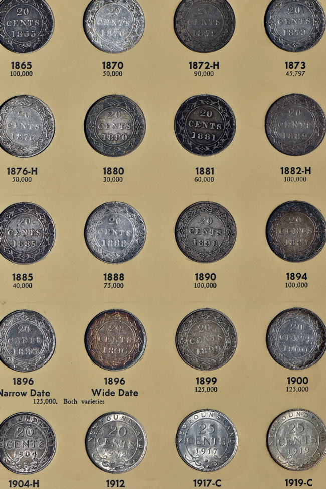 Canada - Complete collections of New Brunswick, Nova Scotia, Prince Edward Island and Newfoundland coins in two Library of Coins albums, vol. 68 and 69.