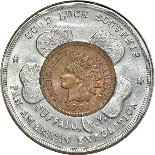 Group of sixty-two various tokens, medals, and elongated cents