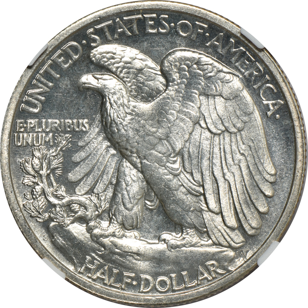 1942-S Walking Liberty half-dollar MS-64 Star, and a 1948-S Washington quarter MS-65 PL, both NGC