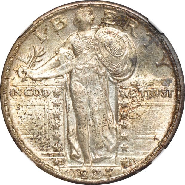 Two 1924-D NGC MS-64