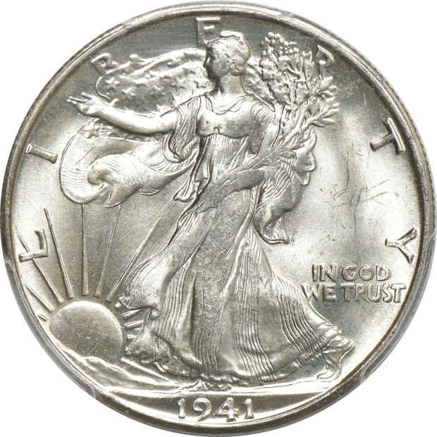 1941-S PCGS MS-65+, and a 1942-S NGC MS-65