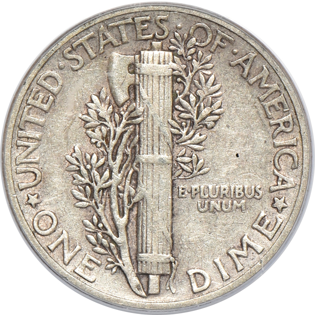 1942/1 Mercury dime PCGS XF-40, and a 1942-S Walking Liberty half-dollar NGC MS-65