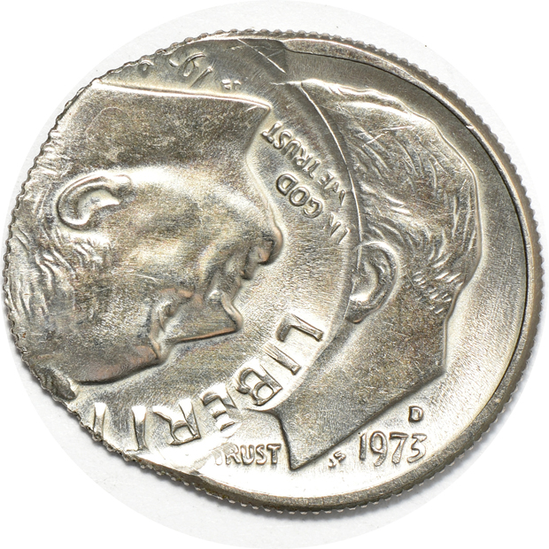 Pair of double struck Roosevelt dimes