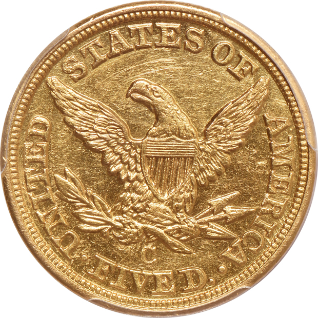 1861-C PCGS AU details/altered surface