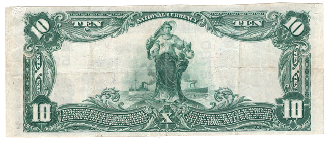1902 $10 Blue Seal - Savannah, MO Charter #5780 - VF/corner repaired