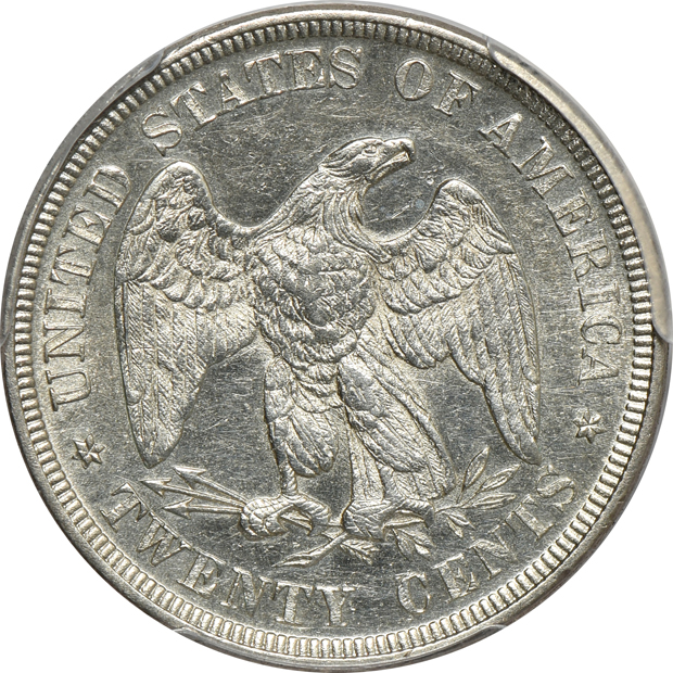 1875 PCGS AU-58