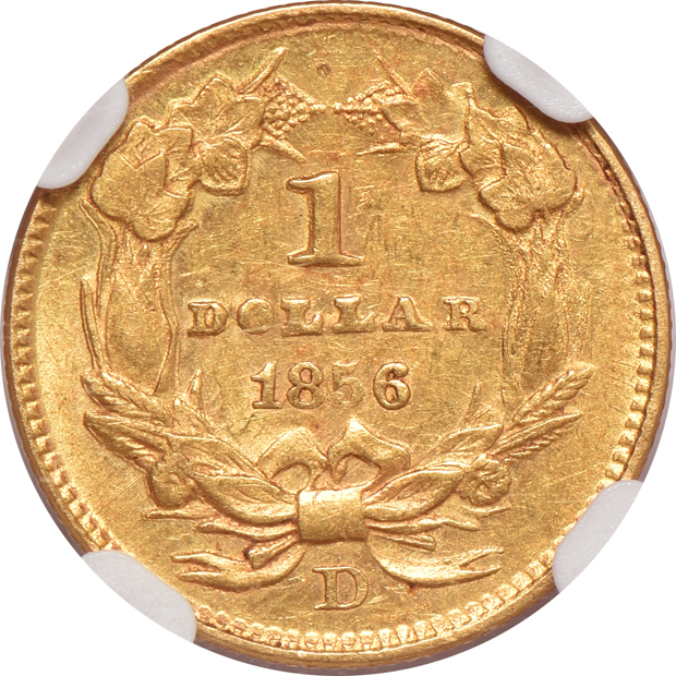 1856-D NGC AU-58