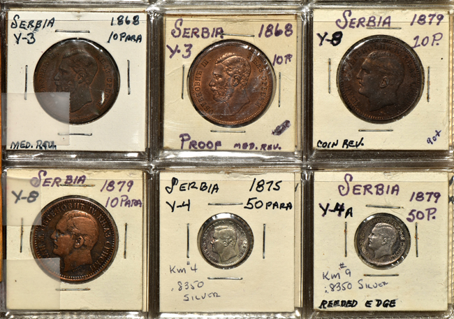 Multiple - Group of 106 coins from Serbia, Yugoslavia, Slovakia, and Montenegro
