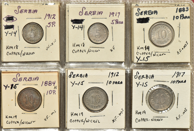 Multiple - Group of 106 coins from Serbia, Yugoslavia, Slovakia, and Montenegro