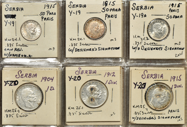Multiple - Group of 106 coins from Serbia, Yugoslavia, Slovakia, and Montenegro