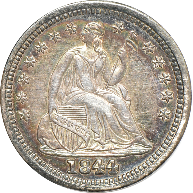 Seven Seated Liberty half-dimes