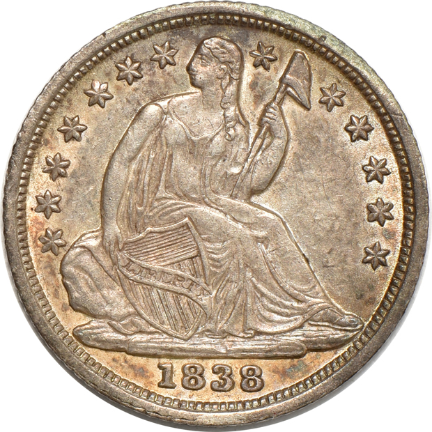 Seven Seated Liberty half-dimes
