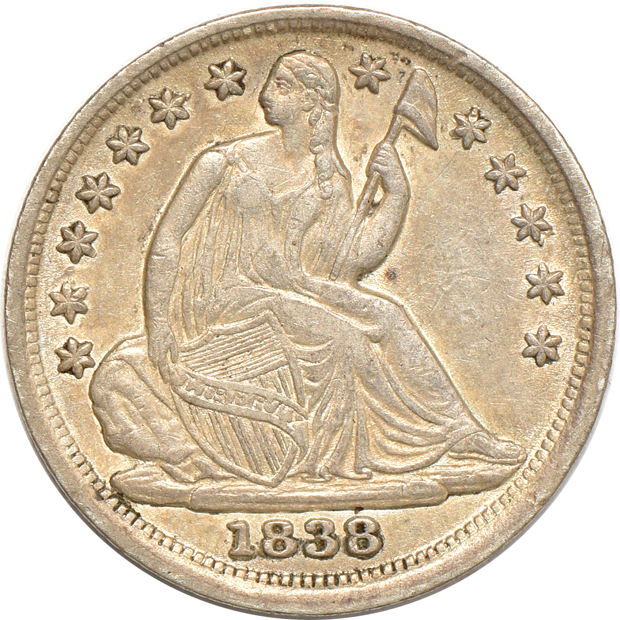 Seven Seated Liberty half-dimes