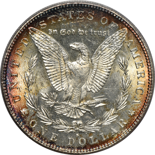 1883-S PCGS Secure MS-62