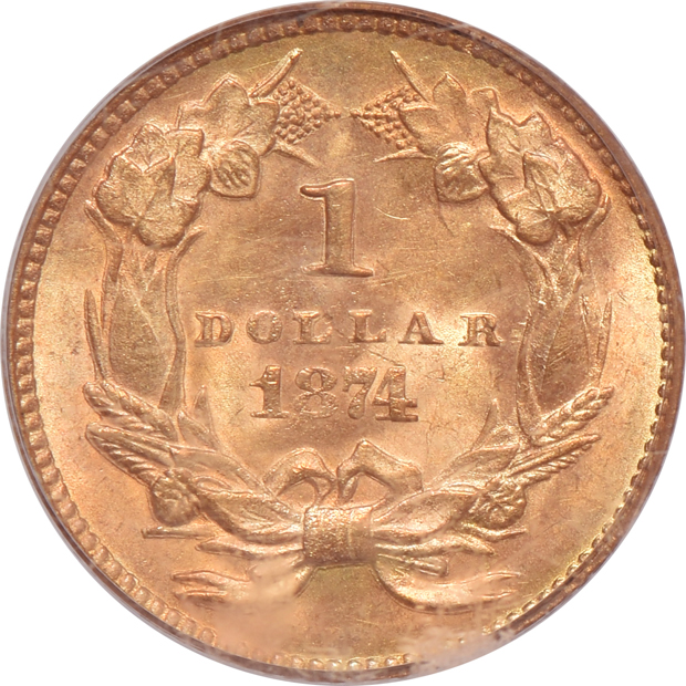 1874 PCGS MS-64