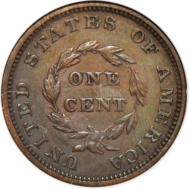 1854 large cent J-161 Original ANACS PR-50