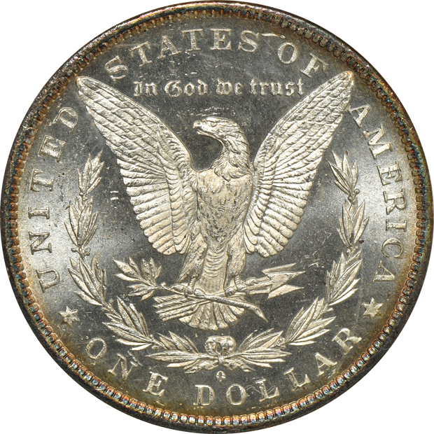 1878-CC GSA MS-61, 1884-O NGC MS-64 DPL (no line), and an 1890-CC NGC MS-63