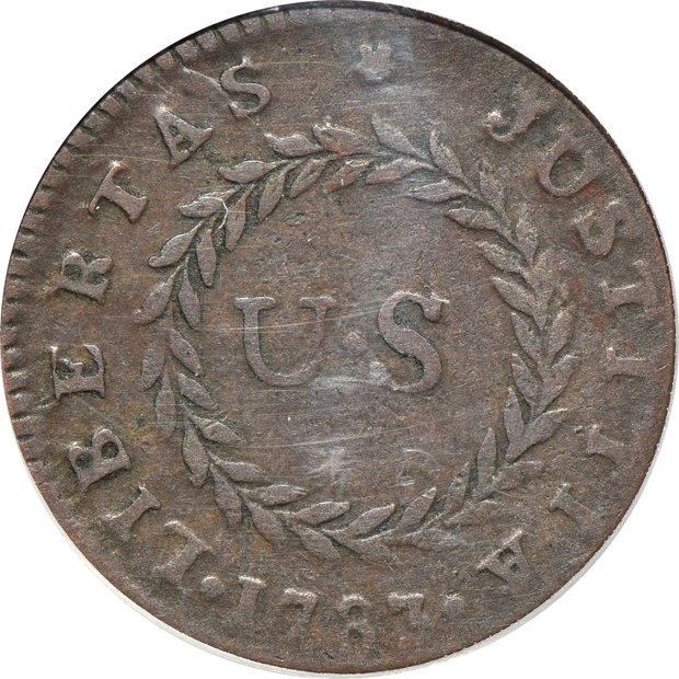 Four certified Colonial coppers