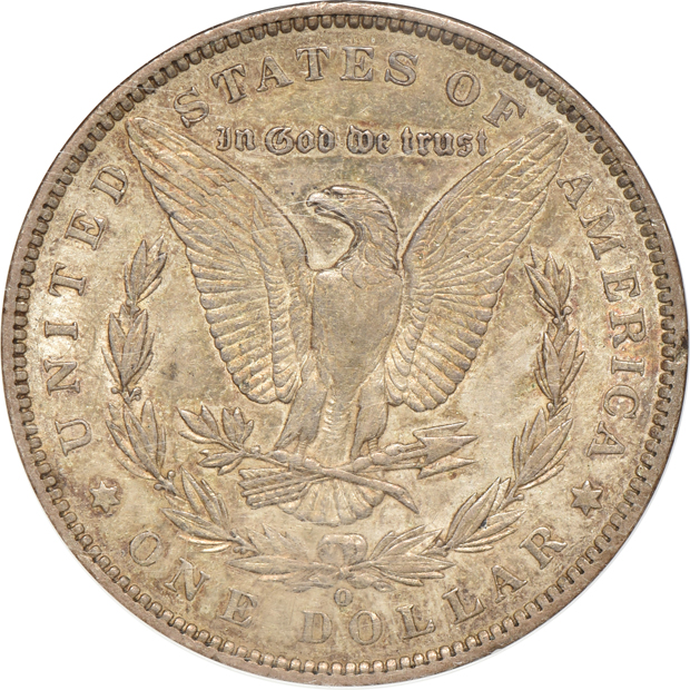 Four certified Morgan silver dollars including three popular VAMs