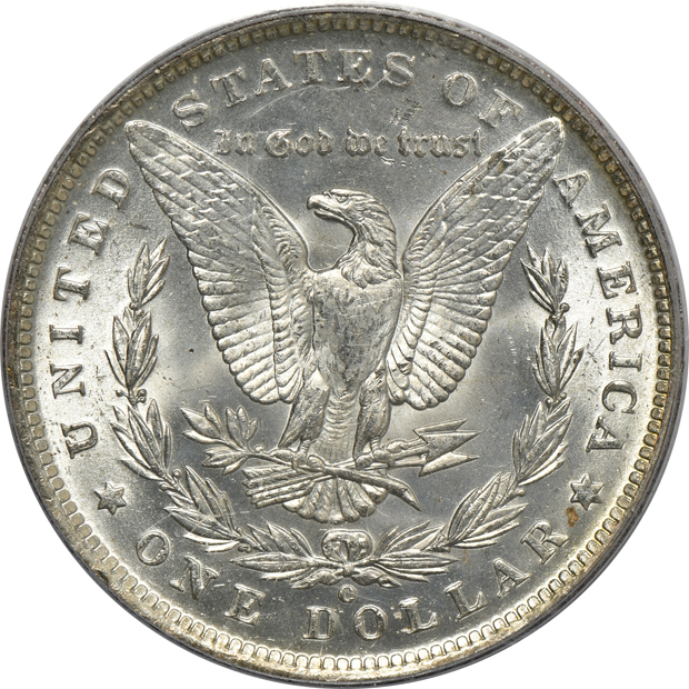 Four certified Morgan silver dollars including three popular VAMs