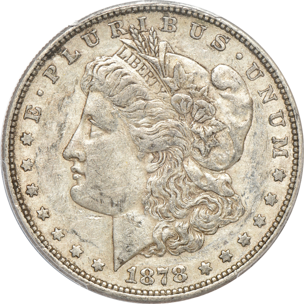Four certified Morgan silver dollars including three popular VAMs