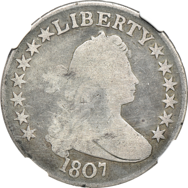 Six early 19th Century certified half-dollars