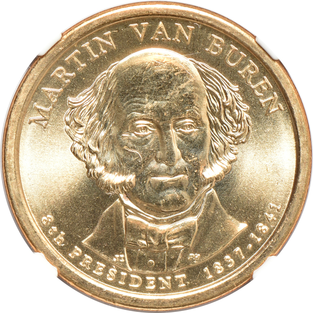 Two 2008 Van Buren Missing Edge Lettering, MS-66 and MS-67, both NGC