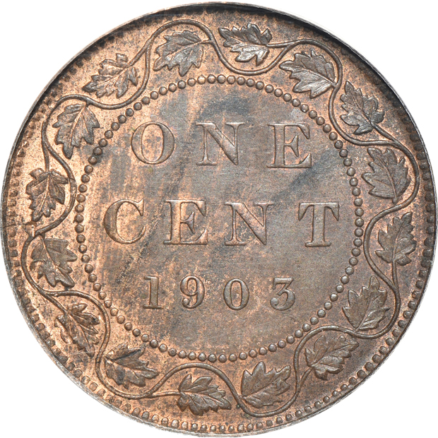 Canada - 1901 half-dime AU-53 details/corroded, and a 1903 cent MS-60 details/corroded, both ANACS 