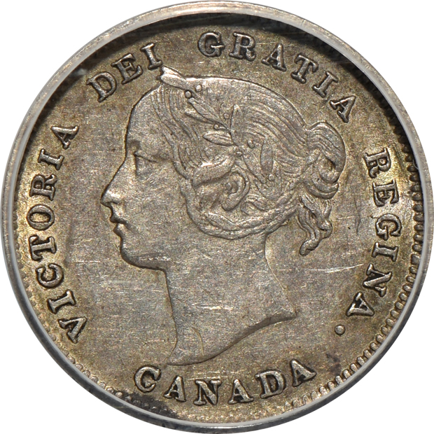 Canada - 1901 half-dime AU-53 details/corroded, and a 1903 cent MS-60 details/corroded, both ANACS 