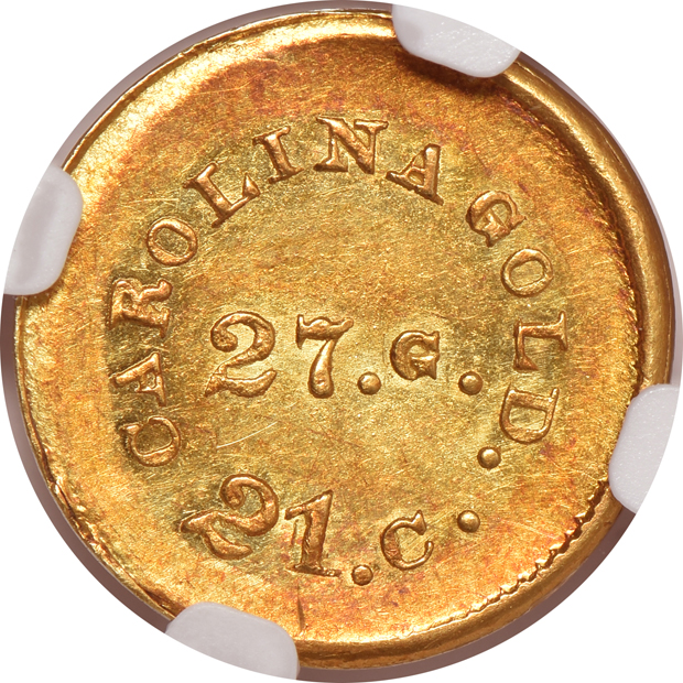 (1842-50) 27 Gr, 21 Carats (Plain Edge) NGC MS-63