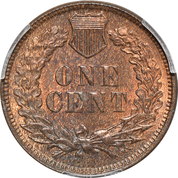 1866 MS-63BN, and an 1874 MS-63RB, both PCGS MS-63