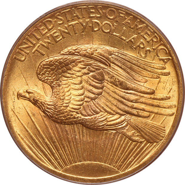 1907 No Motto Saint Gaudens PCGS MS-65