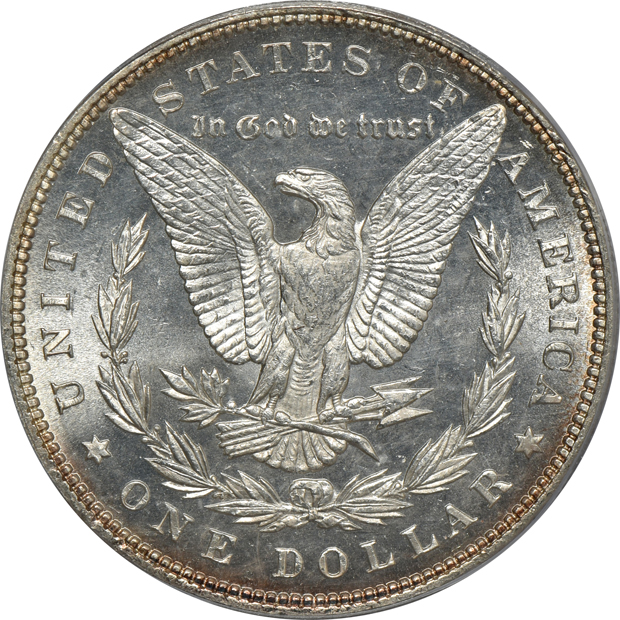 1884-CC MS-67, and an 1896 MS-67PL, both ICG