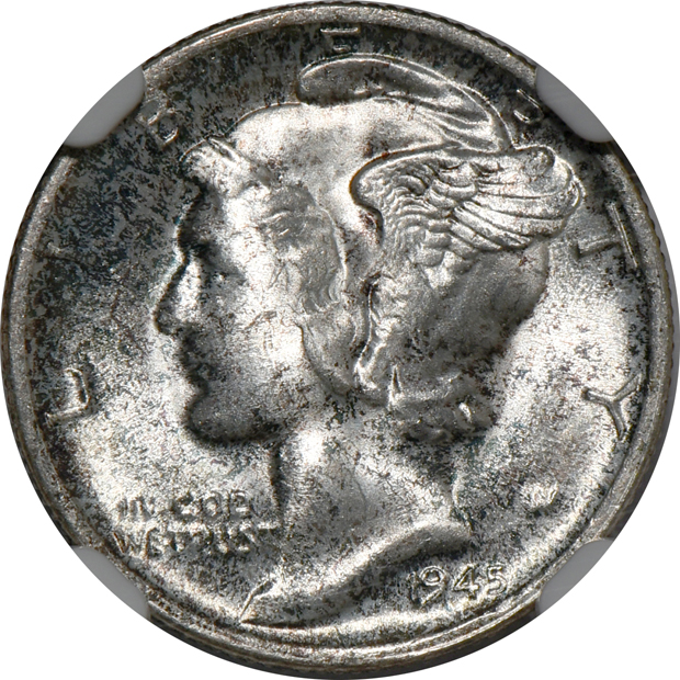 Six certified U.S. type coins, as described