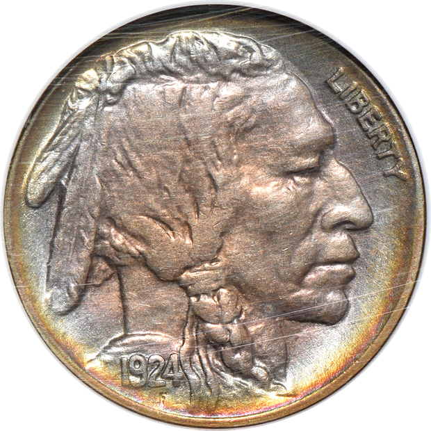 Six certified U.S. type coins, as described