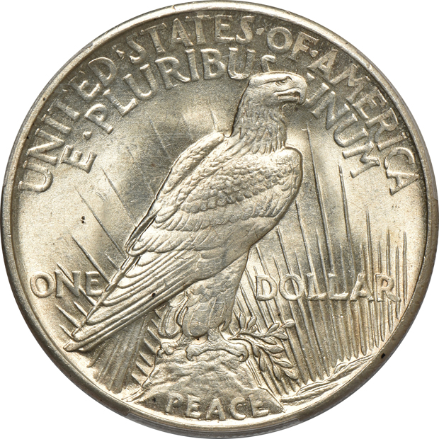1921 Peace, High Relief PCGS MS-63, and a 1921 Peace, High Relief NGC MS-63+